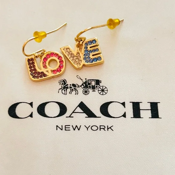 Coach Rainbow Love Earrings - Picture 12 of 12